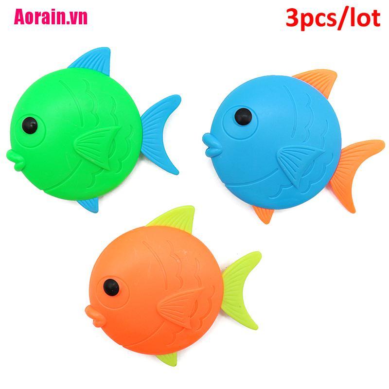 【Aorain.vn】3pcs Diving Fish Toys Beach Water Diving Kids Swimming Pool Diving Fish Toy