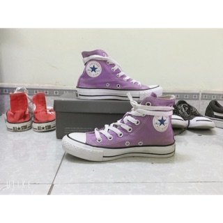Converse cao cổ màu tím size 35