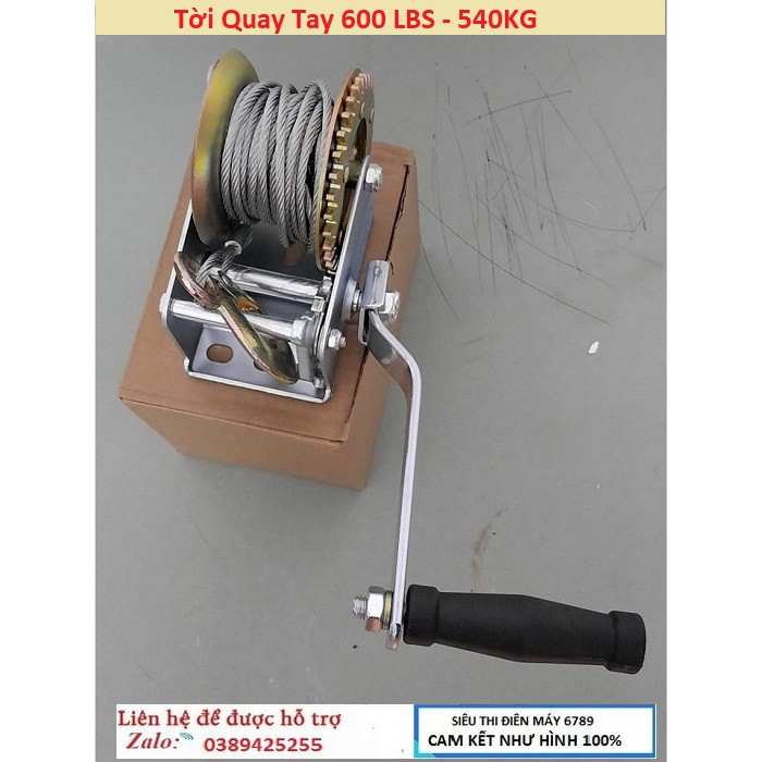 Tời quay tay 600 LBS 540KG