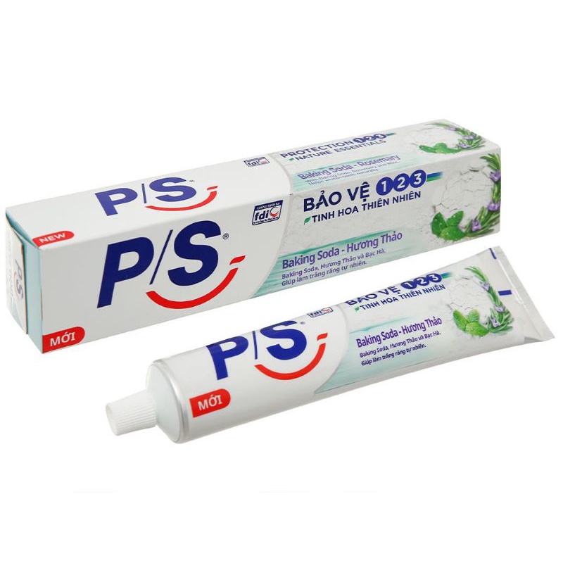 Kem đánh răng P/S bảo vệ 123 Baking Soda - Hương Thảo 230g