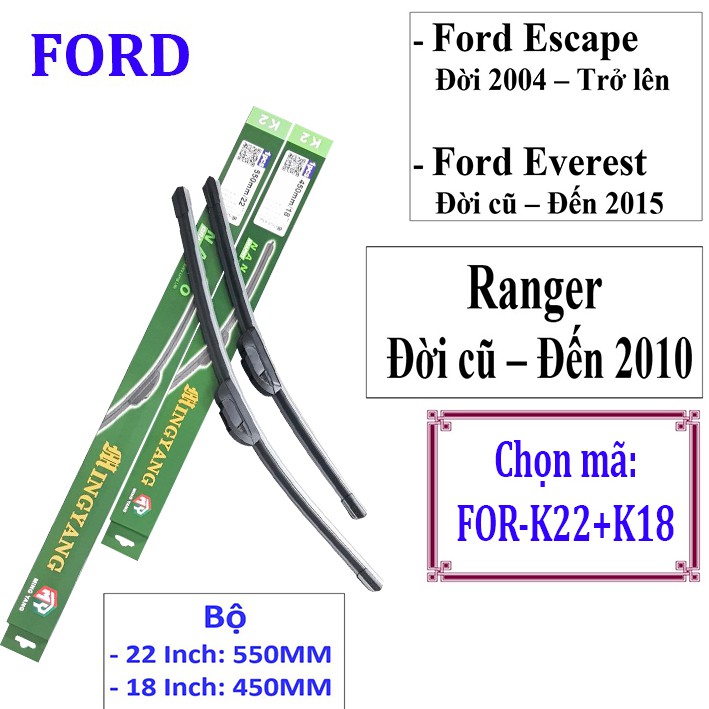 Cầngạt nước mưa ô tô Nano cho xe Escape, Everest, Ranger: Và Các Dòng Xe Khác Hãng Ford - vo2_store