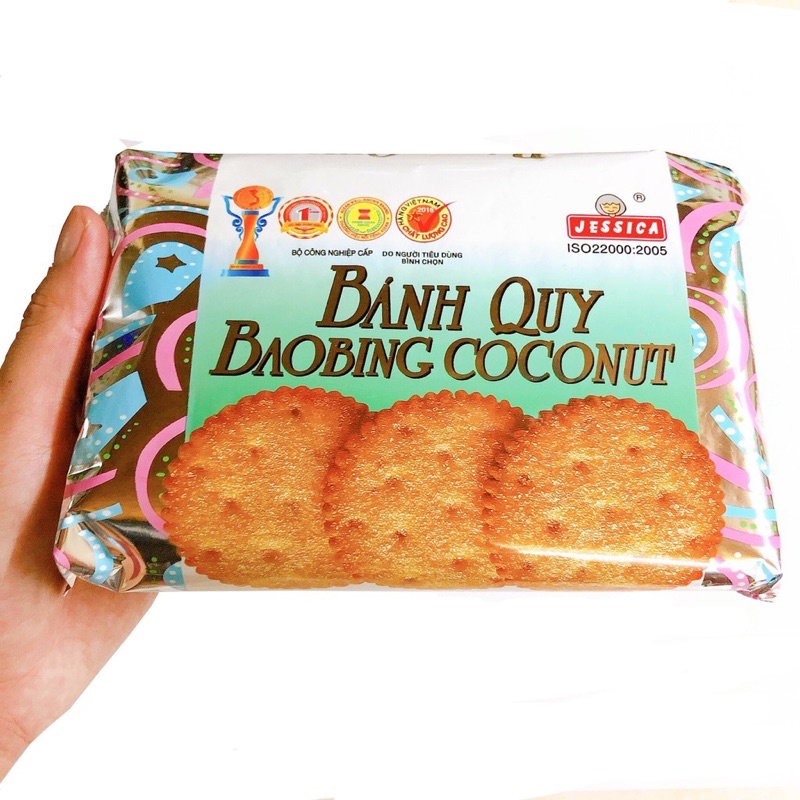 Bánh Quy Bạc Tròn bơ dừa, bánh quy đường