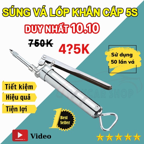 Súng Vá Lốp Không Săm, Bộ Vá Xe Không Ruột An Toàn Hiệu Quả Cho Ô Tô Xe Máy Trong Các Trường Hợp Khẩn Cấp