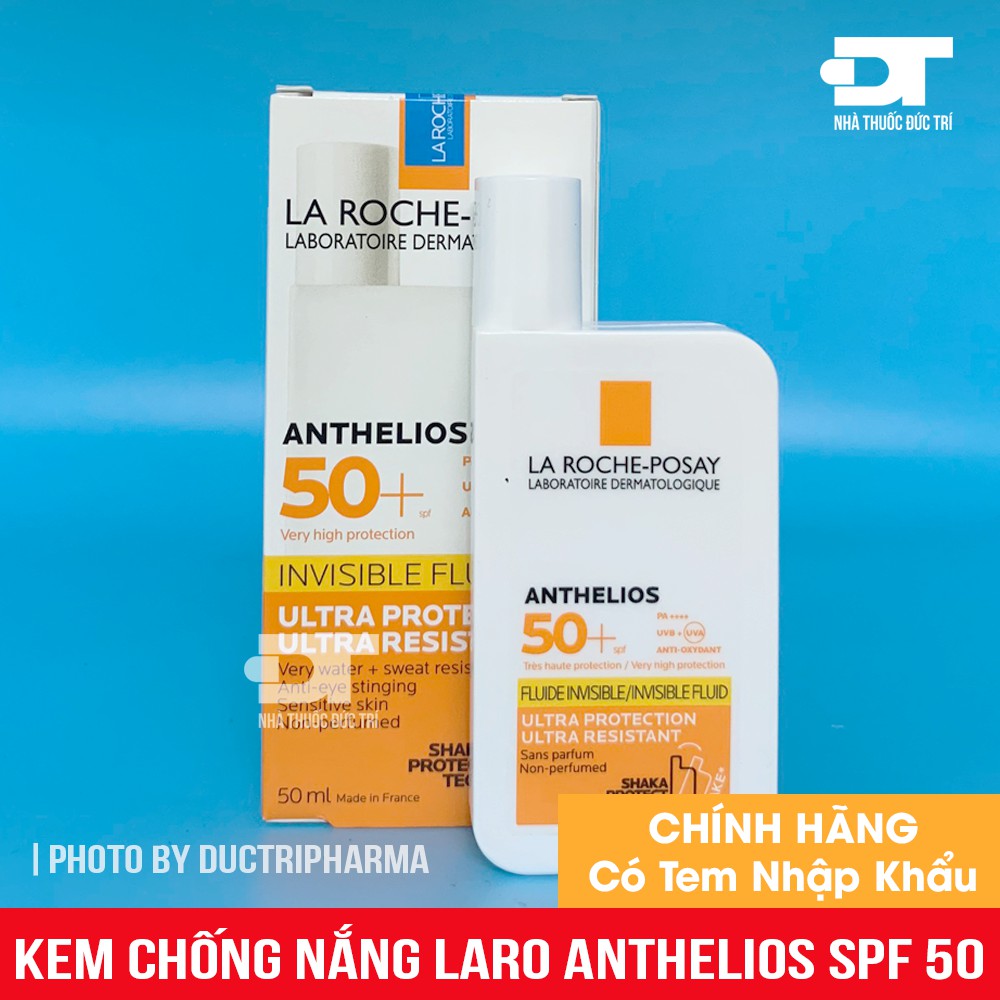 [CHÍNH HÃNG] Kem chống nắng La RochePosay Anthelios Shaka Fluid SPF 50+ 50ml