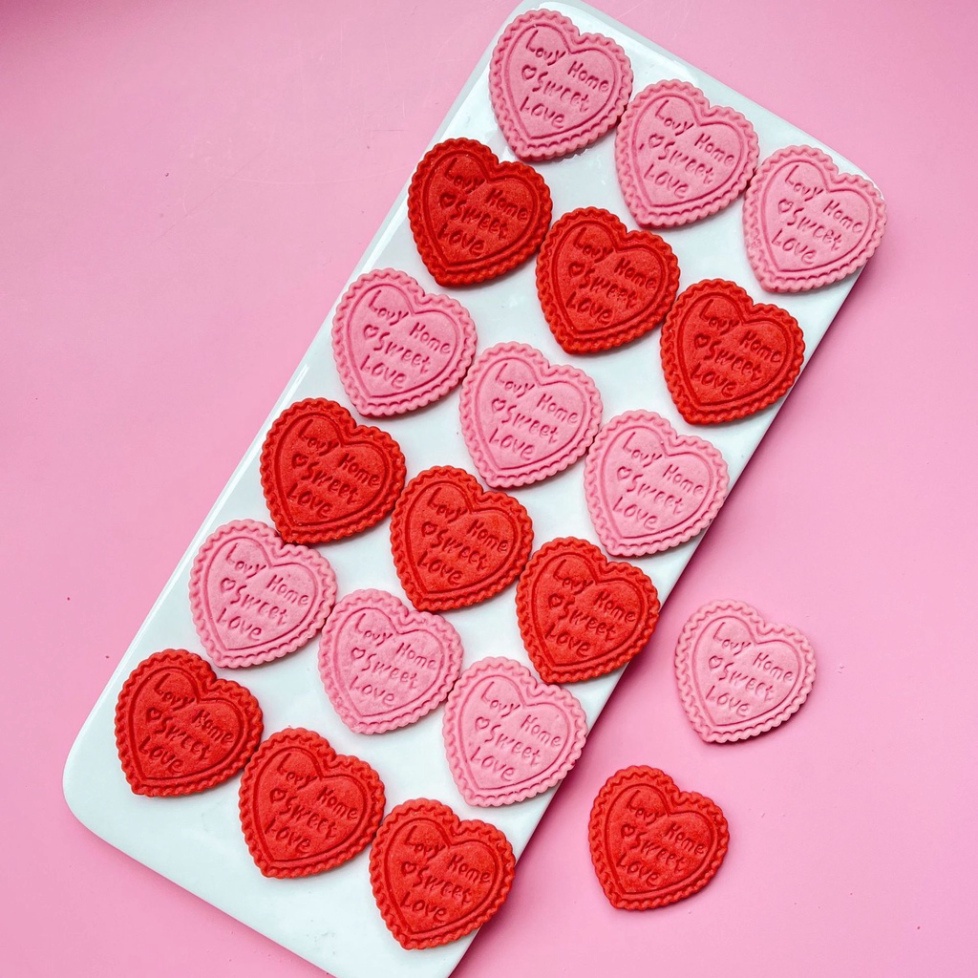 bánh kẹo trang trí bánh kem [FREESHIP❤️] kẹo quy hình tim gói 180g