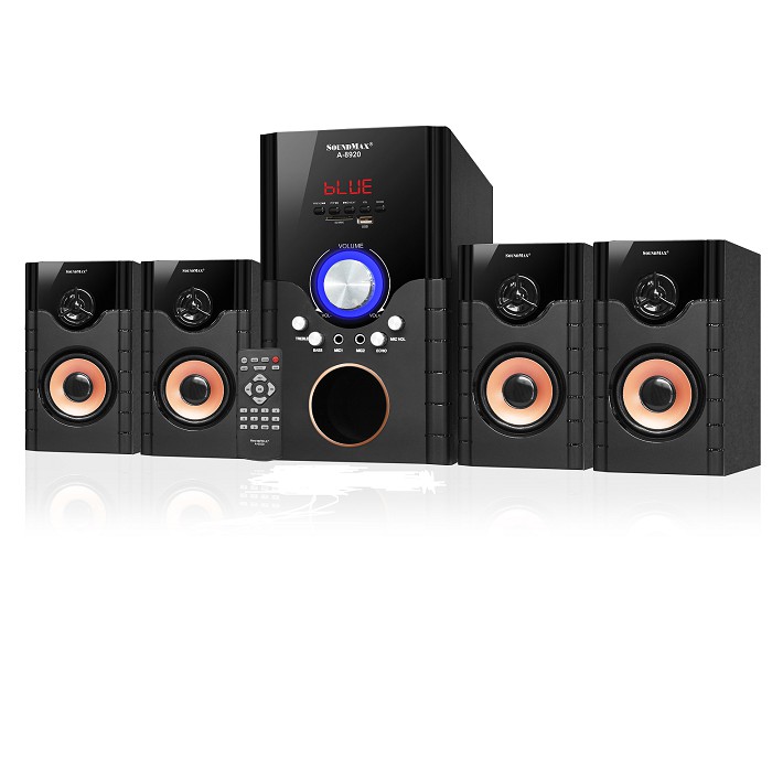 Loa 4.1 SOUNDMAX A8920 Chính hãng (USB, Thẻ nhớ, Bluetooth, Remote) âm thanh cực hay siêu bền  bảo hành 12 tháng 1 đổi 1