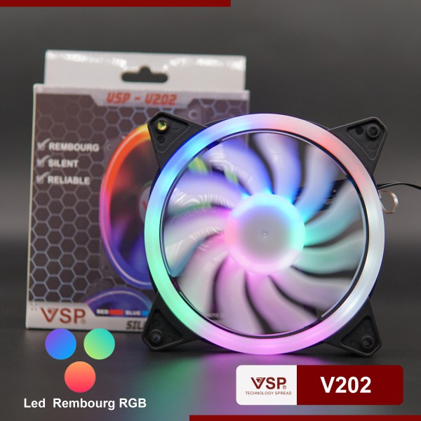 Fan V202B LED RGB Tự (Chuyển màu LED RGB) (FAN V202B MQ)