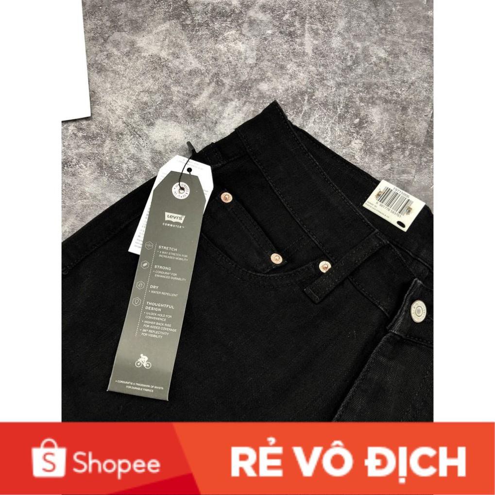 QUẦN JEAN NAM ĐEN LEVIS RÁCH GỐI VNXK - HÌNH THẬT