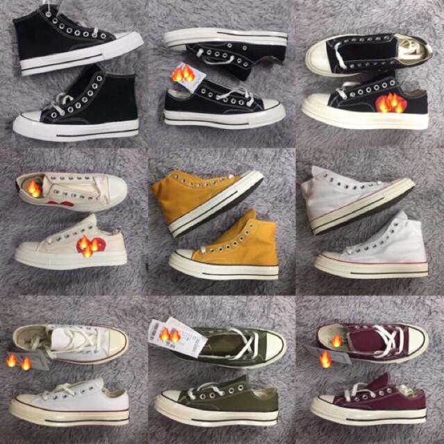 ( Free Ship + 3 lớp + Đế bóng + Tem đỏ) 15 màu Giày CV thể thao sneaker nam nữ hàn quốc Full Box | BigBuy360 - bigbuy360.vn