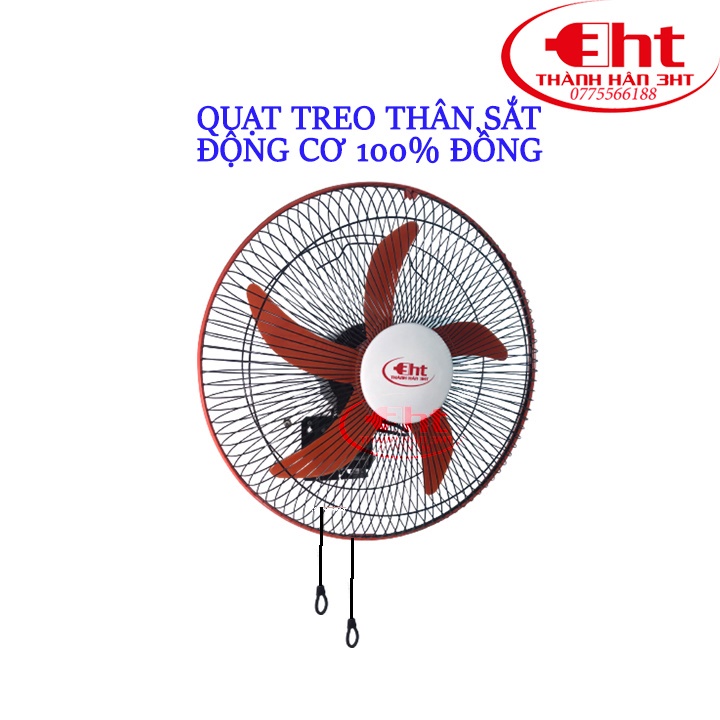 QUẠT TREO THÂN SẮT - ĐỘNG CƠ 100% ĐỒNG