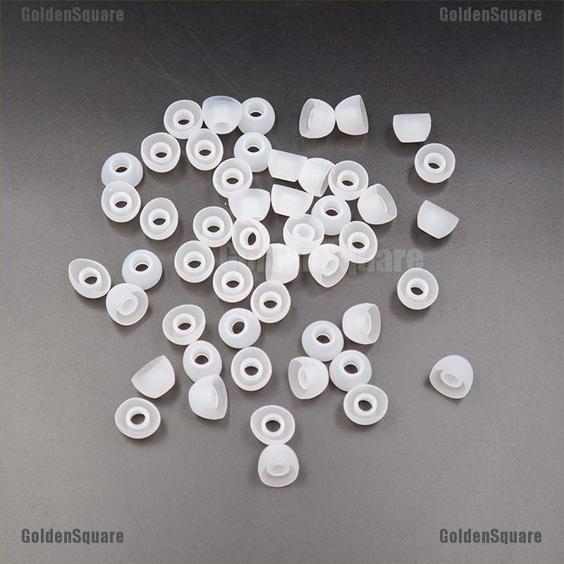 Set 50 Nút Tai Nghe Nhét Tai Thay Thế Bằng Silicon Mềm Trong Suốt 11MM