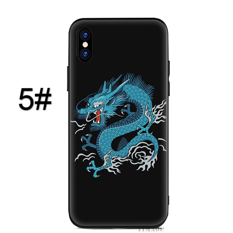 Ốp lưng hình con rồng cho điện thoại iPhone XS Max XR 8 7 Plus 6 6S 5S SE