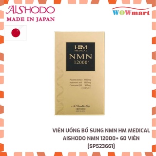 Viên uống bổ sung nmn hm medical aishodo nmn 12000+ 60 viên