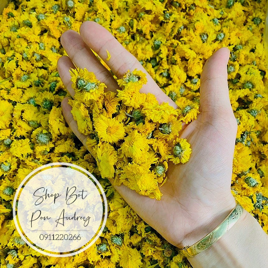 Hoa Cúc Vàng Sấy Lạnh Nguyên Chất - Làm Trà Uống, Xông Mặt, Ngâm Tắm