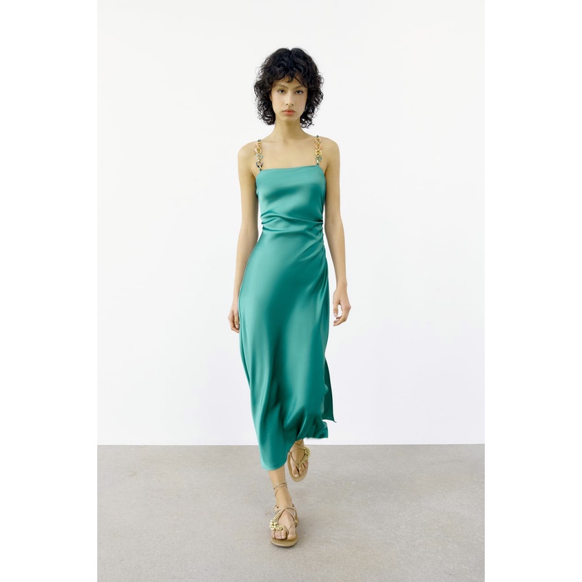 Đầm Zara 2 dây dá màu đặc biệt DT2HDG50N10 Hot