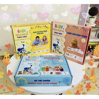 Combo bộ thẻ flash card giúp con khám phá TGXQ, học toán, và phát triển ngôn ngữ