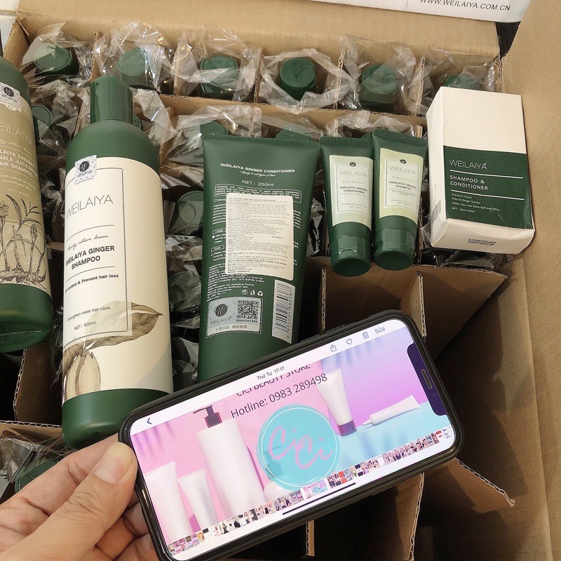 Bộ dầu gội gừng Weilaiya, giảm rụng kích mọc tóc chính hãng | BigBuy360 - bigbuy360.vn
