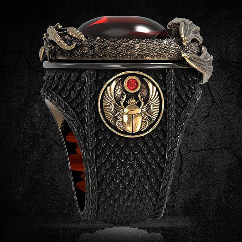 Nhẫn Nam Hình Rồng 3d Cá Tính Thời Trang