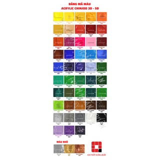 MÀU ACRYLIC 3D - 5D LỌ 300ML