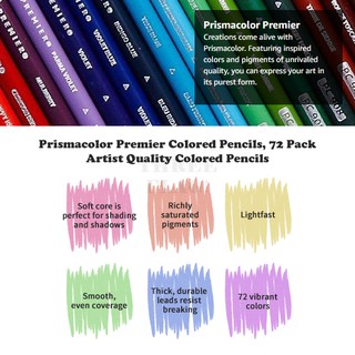 Prismacolor 72-Count Premier Colored Pencils, Soft Core