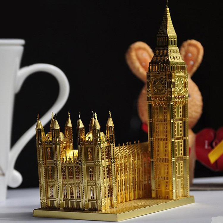 Đồ chơi lắp ghép mô hình 3D bằng thép Tháp Big Ben Piececool