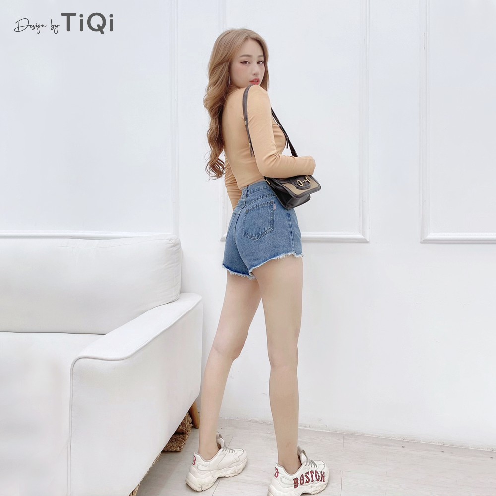 Quần short jean nữ TiQi Jeans S1-469 | BigBuy360 - bigbuy360.vn