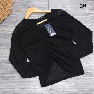Áo len giấy rúm ngực 3605_BNT