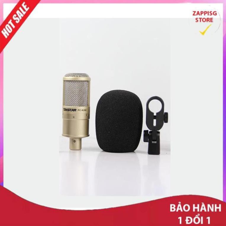 Micro thu âm không cần soundcard,Mic thu âm PC- K200  - Bảo hành 1 đổi 1 new 2021