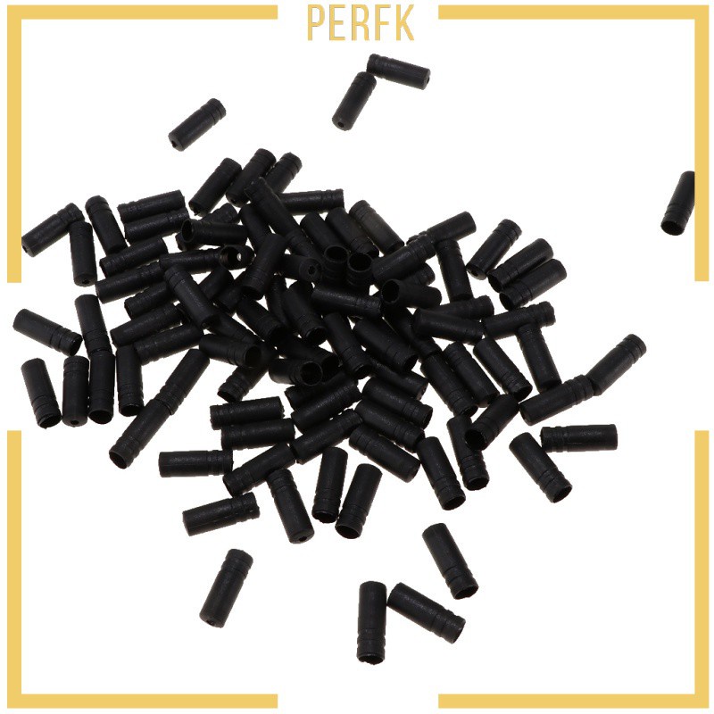 Set 100 Nắp Đậy Dây Cáp Phanh Xe Đạp Màu Đen