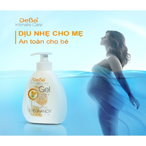 Dung dịch vệ sinh phụ nữ bà bầu Deba intimate care gel nhập khẩu trực tiếp từ bulgaria chai 250ml