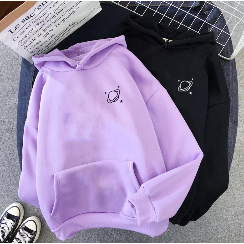Áo Nỉ Hoodie In Hình Sao Hỏa Cute  - Áo Form Rộng Unisex Chất Nỉ Mềm Mại Dày Dặn Style  HOT TREND TTSPA0164