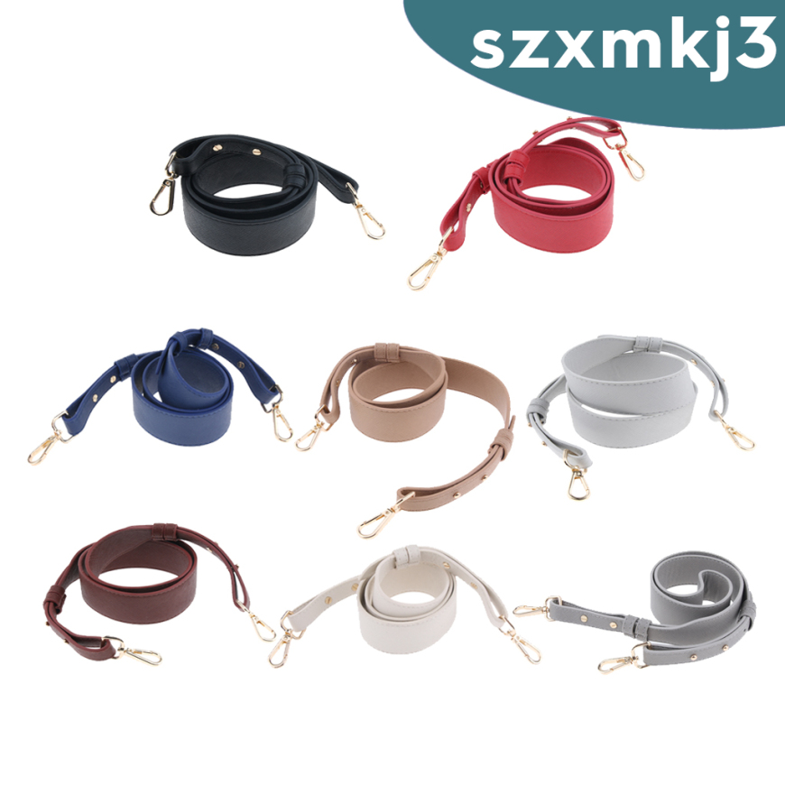 Dây da đeo túi xách bản rộng 4cm màu đen thay thế thông dụng