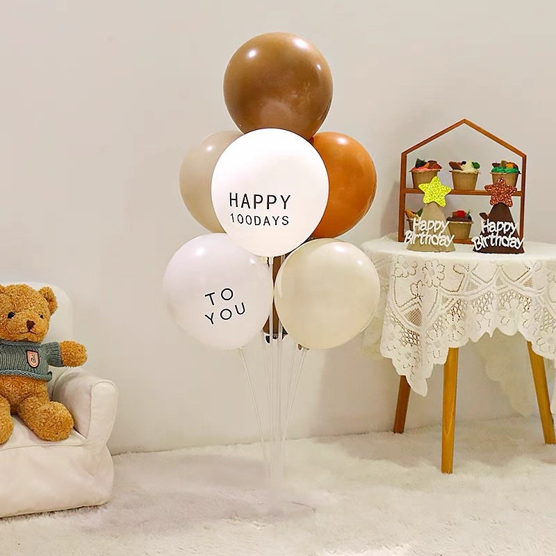 Trụ bóng 7 cây( kèm bóng và tặng bơm) tone màu đặc biệt mới