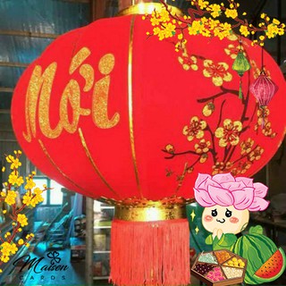 Đèn lồng đỏ trang trí ngày tết hàng size 40 cm, 60 cm, 80 cm, thấy đèn lồng vải đỏ là thấy tết, chúc mừng năm mới
