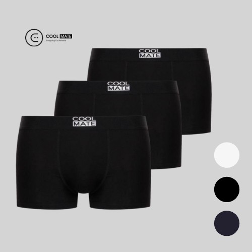 Combo 3 quần lót nam dáng Trunk Bamboo kháng khuẩn Coolmate | BigBuy360 - bigbuy360.vn