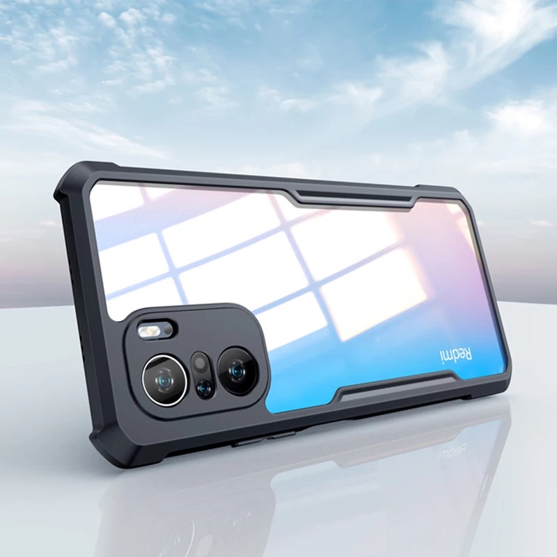 Ốp điện thoại trong suốt chống sốc dành cho Xiaomi POCO F3 M3 X3 Pro NFC GT 5G