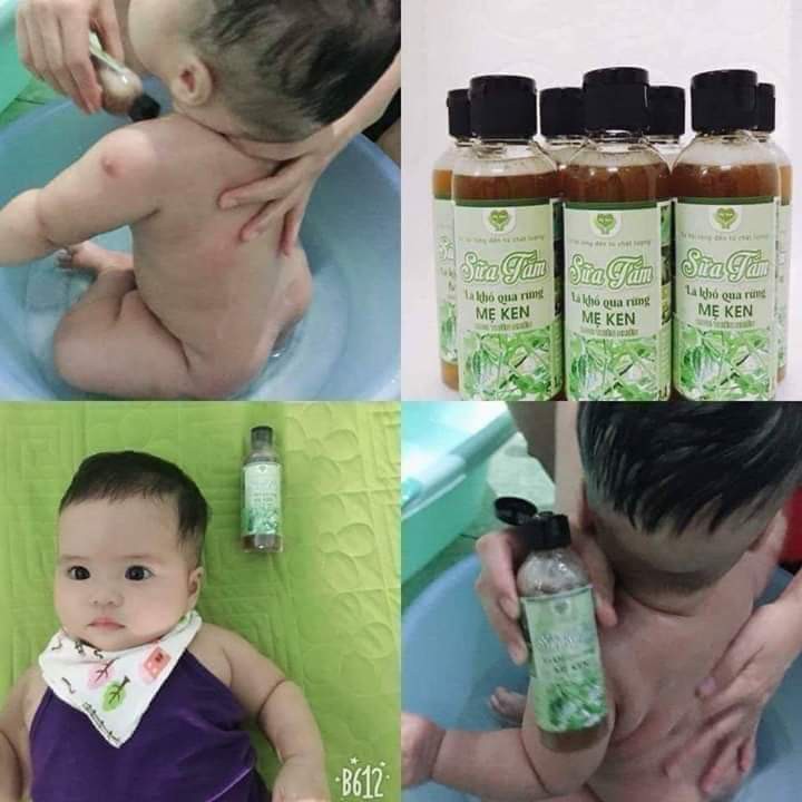 SỮA TẮM LÁ KHỔ QUA RỪNG MẸ KEN-Chai 100ml giảm rôm sẩy hăm ngứa mẩn đỏ cho trẻ sơ sinh/trẻ em/bà bầu/mẹ sau sinh