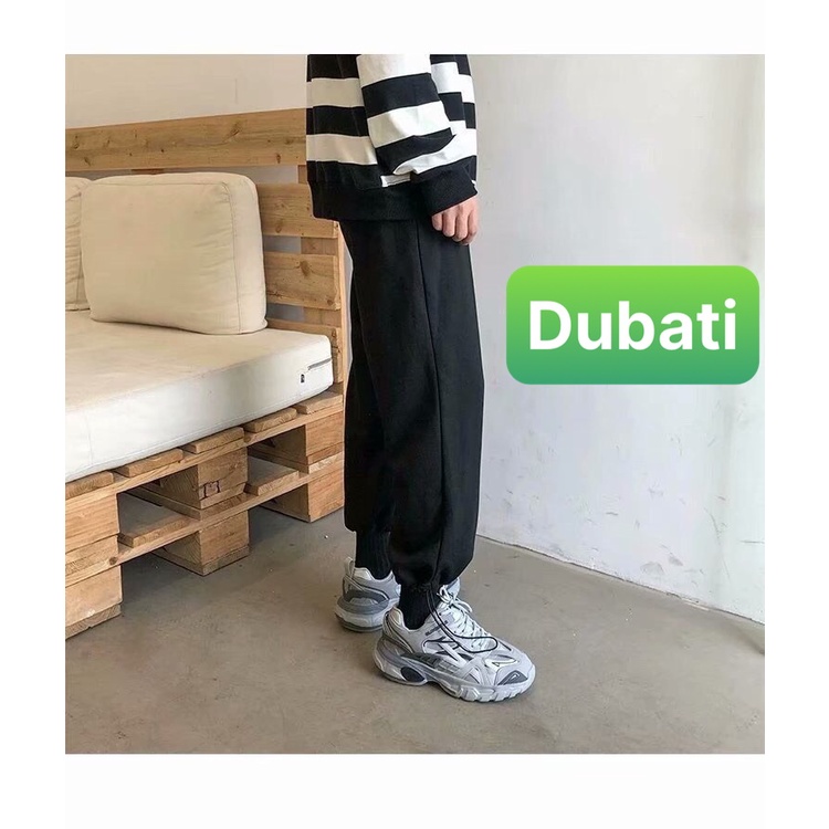 QUẦN JOGGER THỂ THAO NAM NỮ ỐNG BO HỌA TIẾT TRƠN PHONG CÁCH SANG CHẢNH VIP- DUBATI FASHION