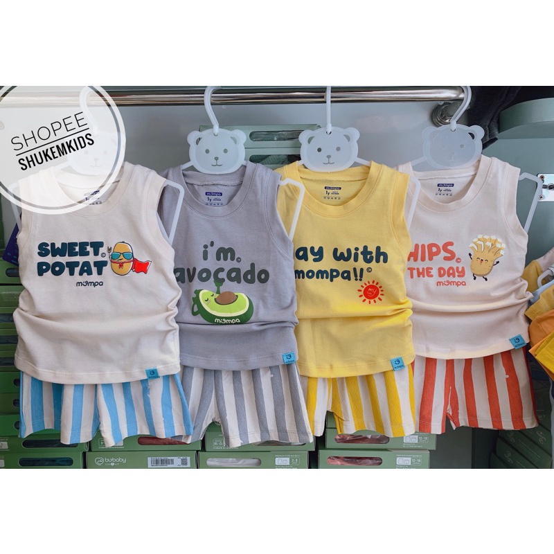 Mompa - Bộ nỉ phối khoá kéo thể thao cho bé thu đông