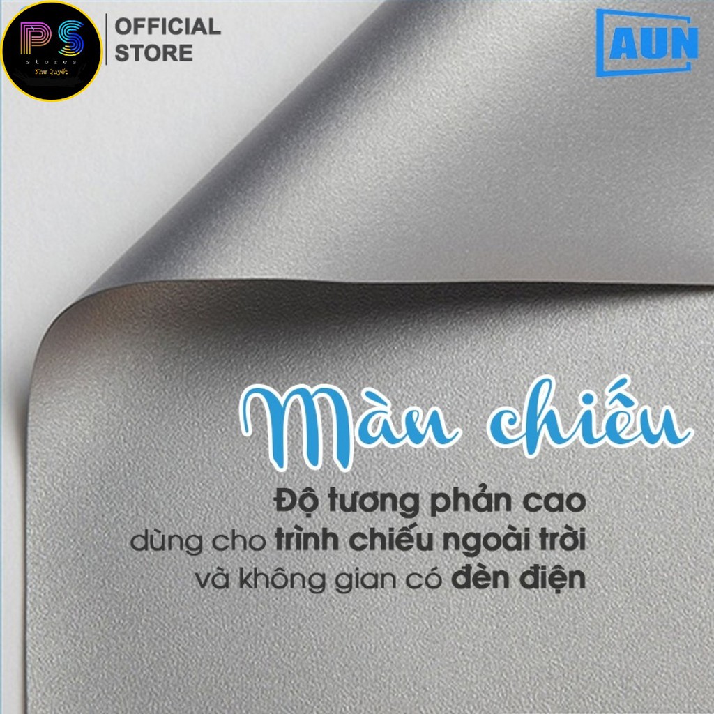 Màn chiếu phản quang dán tường kích thước từ 60in-136In Ngoài ra có khổ tự cắt - Dùng chiếu ngoài trời