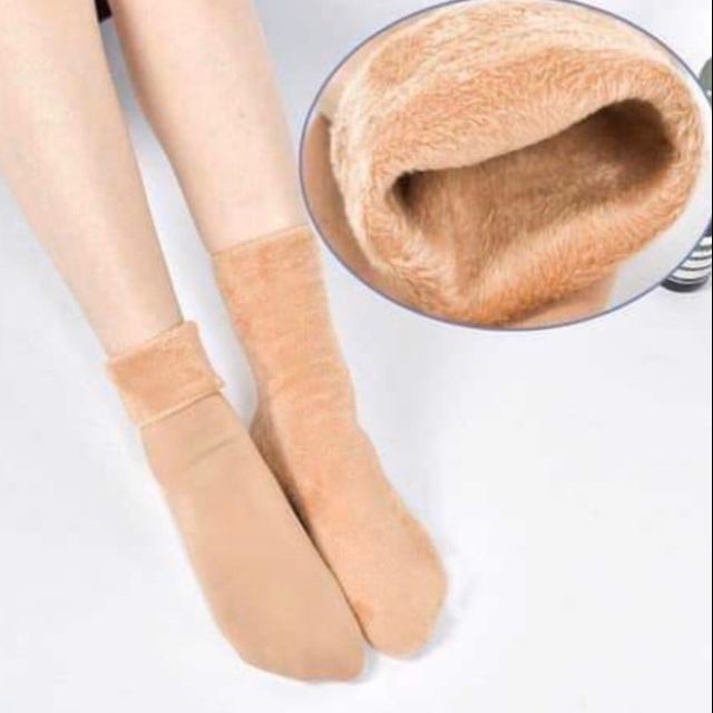 Tất lót lông sinh nhiệt nam nữ ấm áp