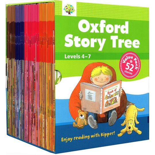 Bộ Nhập - The Oxford Story Tree levels 4-7 (Full 52C) - Hộp rách (Trong OK)