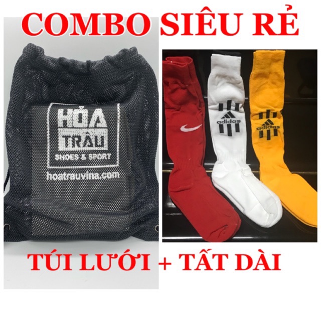 Combo túi lưới siêu chất + tất dài chất dày dặn siêu rẻ