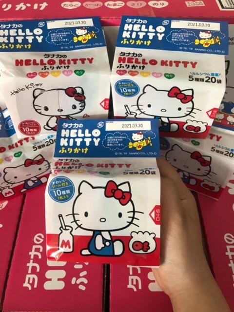 GIA VỊ RẮC CƠM HELLO KITTY MẪU MỚI NHẬT BẢN