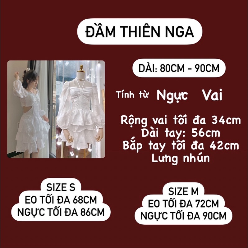 ❌ VÁY ĐẦM THIÊN NGA TRẮNG CÔNG CHÚA