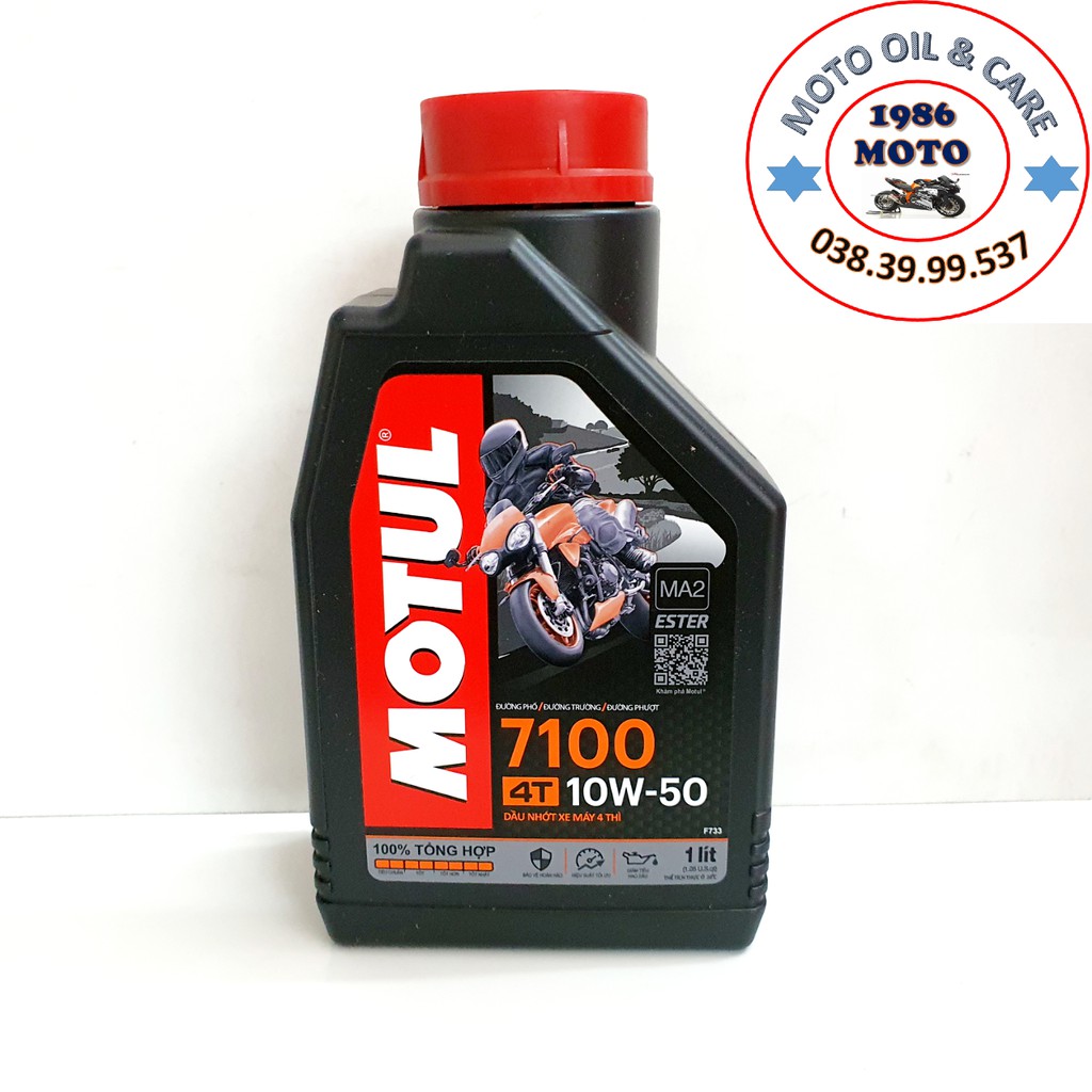 DẦU NHỚT XE MÁY TỔNG HỢP MOTUL 7100 10W50 1L