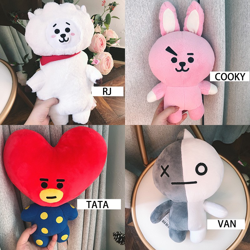 Đồ chơi nhồi bông hình nhân vật BT21 TATA SHOOKY RJ