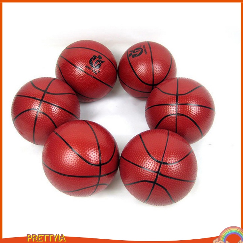 Quả Bóng Rổ Đồ Chơi Mini Đường Kính 6 Inch Màu Đỏ Dành Cho Trẻ Em