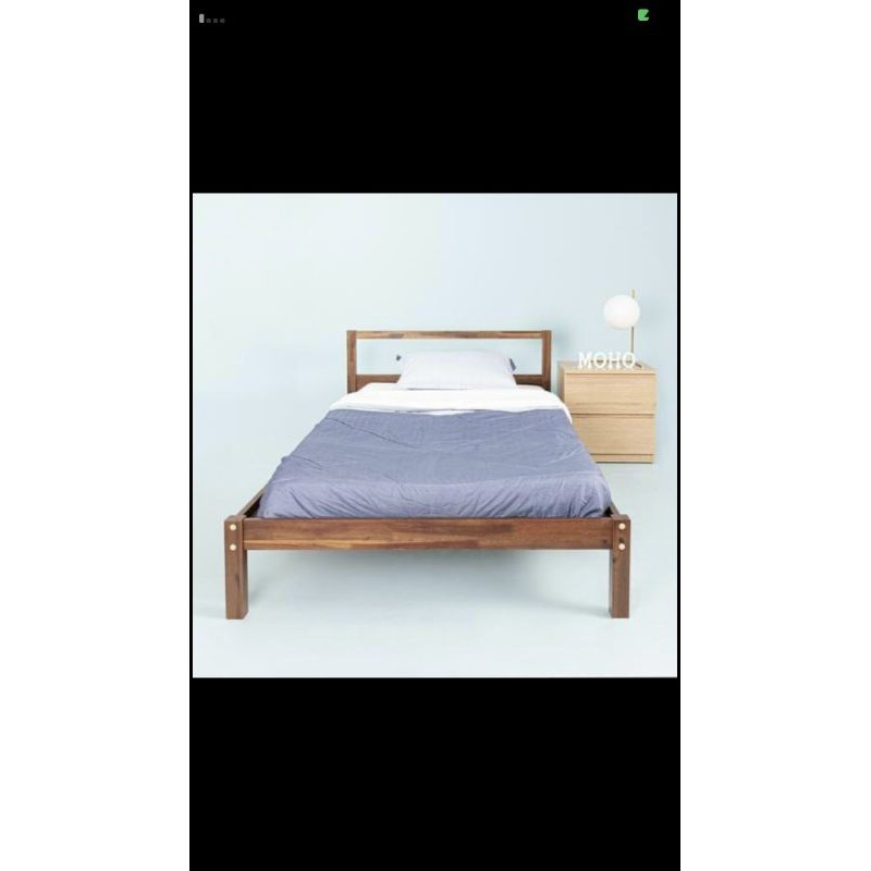 Giường gỗ tự nhiên 1m1x2m Xuất khẩu Hàn Quốc.
