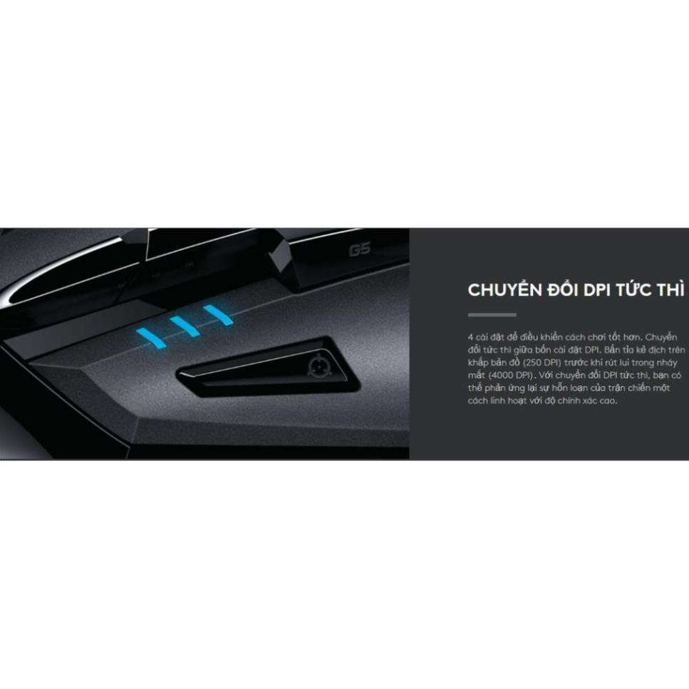 [Mã ELMALL10 giảm 10% đơn 500K] Chuột Logitech G402 Gaming HYPERION FURY FPS 4.9 - Bảo hành 2 năm chính hãng